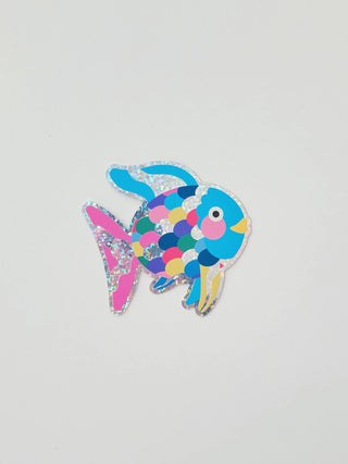 Rainbow Fish Glitter Sticker