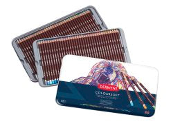 Derwent Colorsoft Pencils, 4mm Core, Metal Tin, 72 Count