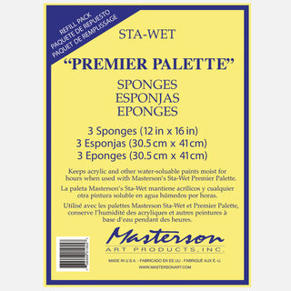 Masterson Sta-Wet Premier Palette Sponge Refills