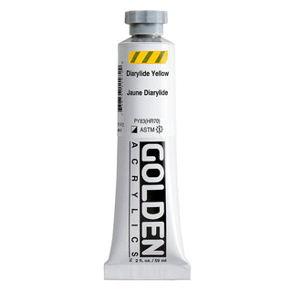 Golden Heavy Body Acrylics - White & Yellow
