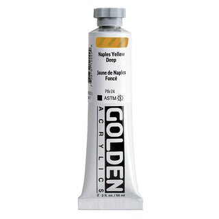 Golden Heavy Body Acrylics - White & Yellow