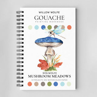 Mushroom Meadows Gouache Workbook