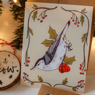 Nuthatch Bird Card