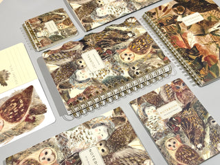 A6 Passport Notebook - Owls