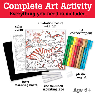 Colour by Number T-Rex