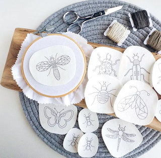 Bugs & Insects Stick and Stitch Embroidery Patterns