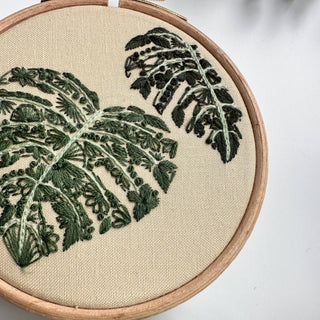 Mighty Monstera Embroidery Kit