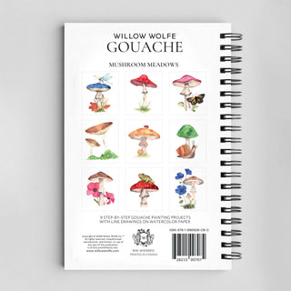 Mushroom Meadows Gouache Workbook