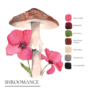 Mushroom Meadows Gouache Workbook