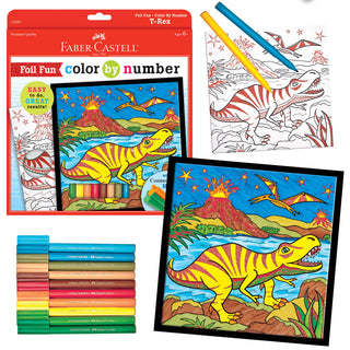 Colour by Number T-Rex