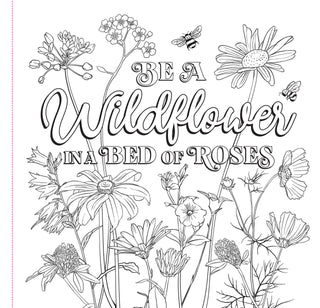 Wildflowers Adult Colouring Book