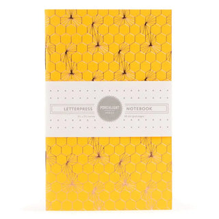 Honeycomb Gold Foil Pocket Notebook