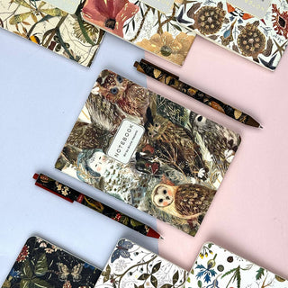 A6 Passport Notebook - Owls
