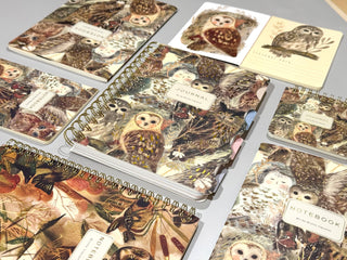 A6 Passport Notebook - Owls