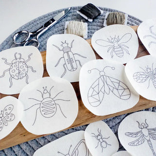 Bugs & Insects Stick and Stitch Embroidery Patterns