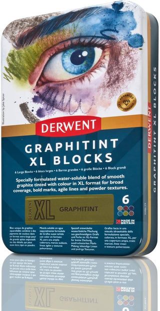 Derwent XL Graphitint Blocks, Set of 6