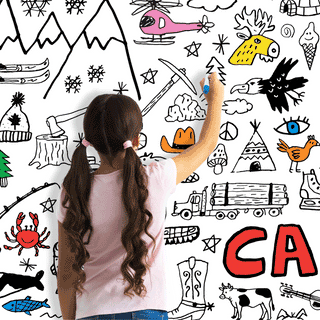 Giant Colouring Poster - Canada