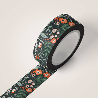 Wicked Wildflowers Washi Tape - Emerald