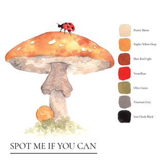 Mushroom Meadows Gouache Workbook