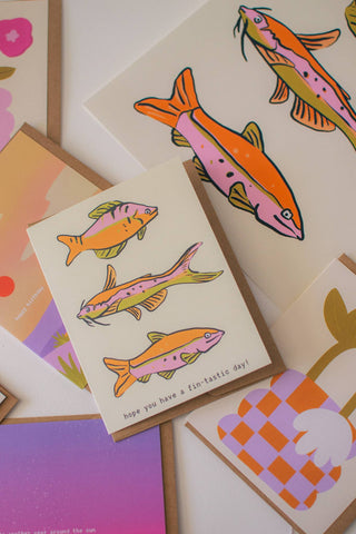Funny Fish Birthday Card