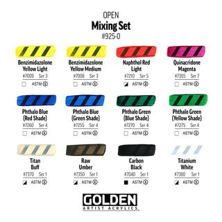 Golden OPEN Mixing Set