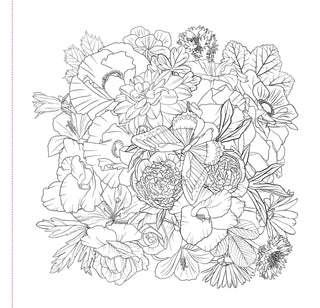 Wildflowers Adult Colouring Book