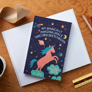 Space Unicorn Layflat Notebook