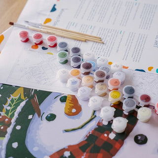 Snowman Paint by Numbers