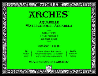 Arches Aquarelle Watercolor Blocks 140lb