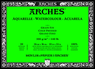 Arches Aquarelle Watercolor Blocks 140lb