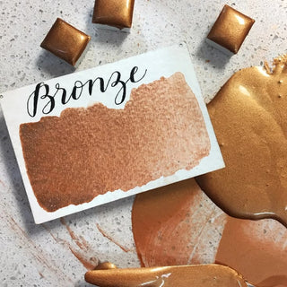 Stoneground Paint Co. Watercolour Half Pans - Group #2 (Pearlescent & Metallic)