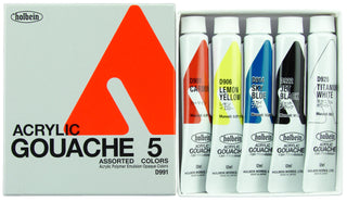 Holbein Acrylic Gouache Intro Set (5 x 12ml)