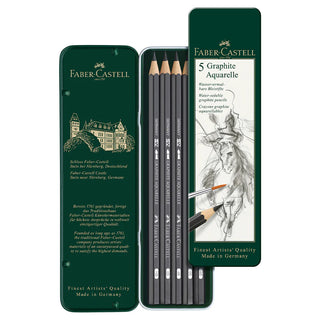 Graphite Aquarelle Pencil - tin of 5