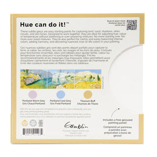 Gamblin Artist's Oil Colors - Greys Set of 3