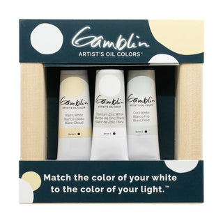 Gamblin Artist's Oil Colors - Whites Set of 3