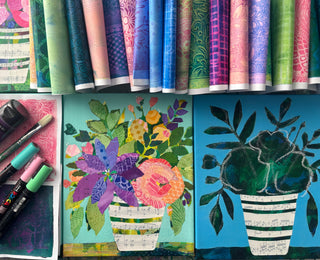 Petals & Paper: Intro to Torn Paper Floral Collage