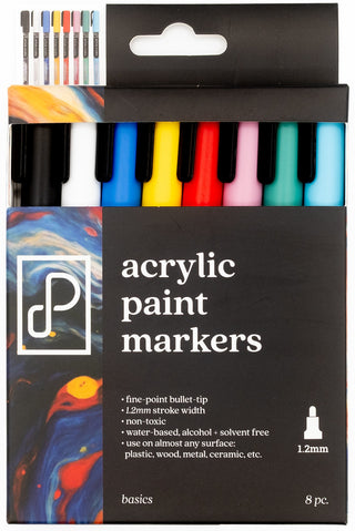 Acrylic Marker Set - Fine Tip