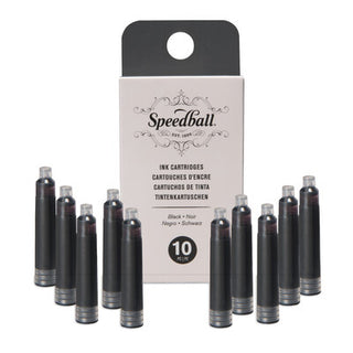Calligraphy Fountain Pen Ink Cartridges Set, Black (10pc)
