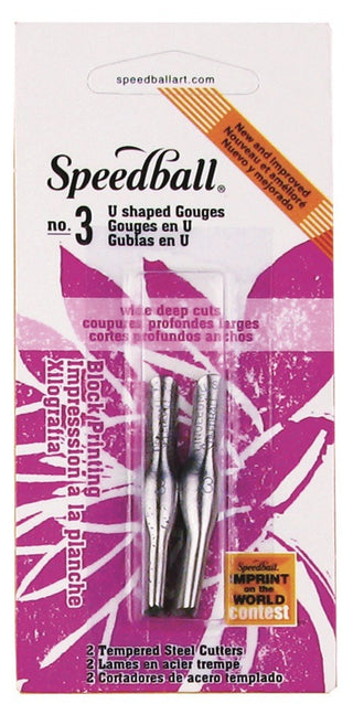 Lino Cutter #3 U-Shaped Gouge (2 pack)