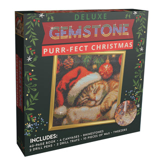 Diamond Painting Kit, Purr-fect Christmas