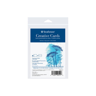 Creative Cards Fluorescent White w/Deckle