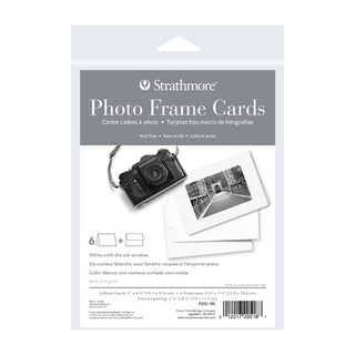 Photo Mount Cards White w/ Die Cut Window