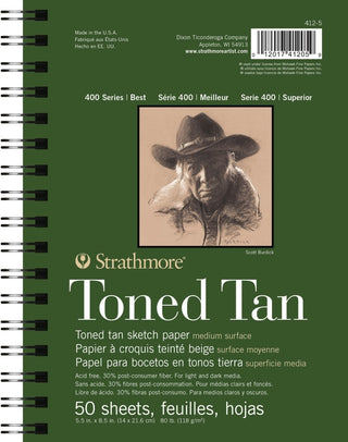 400 Series Toned Tan Sketch Pads