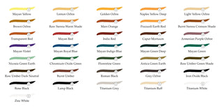 Stoneground Paint Co. Watercolour Half Pans - Traditional Colours