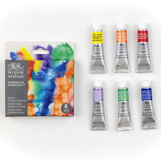 Winsor & Newton Professional Watercolour Set 6 x 5ml Tube - Winsor Colours