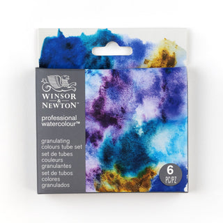 Winsor & Newton Professional Watercolour Set, 6 x 5ml Tube - Granulating Colours
