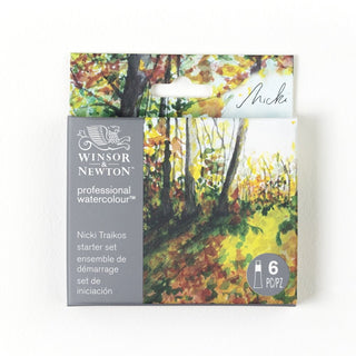 Winsor & Newton Professional Watercolour Set, 6 x 5ml Tube - Nicki Traikos Starter