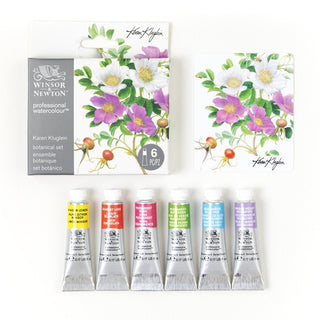 Winsor & Newton Professional Watercolour Set, 6 x 5ml Tube - Karen Klugein Botanical