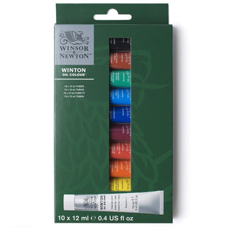 Winsor & Newton Winton Oil Colour Set, 10 x 12ml Tube