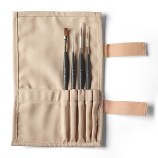 Winsor & Newton Professional Watercolour Synthetic Sable Brush Wallet (4pk)